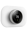 Thermostat Wall Plate Cover And Trim Kit For First, Second, And Third Gen Smart Thermostats, Snow Finish, Easy Install, Fingerprint Resistant