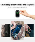 Portable CO2 Monitor And Sensor With Real Time CO2 Temperature Humidity And Pressure Three In One Air Quality Meter in hand and bag