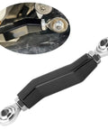 Adjustable Brake Linkage Pushrod Lever For Softail With Mid Controls 2018 To 2024 Fits Street Bob 114 Low Rider S ST Low Rider Standard Heim Joint Angled Brake Shift Lever Easy Install Plug And Play, black metal with rod ends