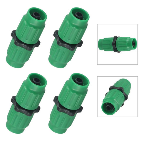 Expandable Garden Hose Repair Kit With Multi Function Connectors And Fittings, 25 Feet To 100 Feet, shown in green.