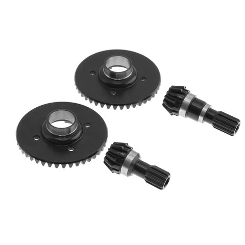 Front and rear differential gear set with 42T ring gear and 13T pinion gear helical teeth 20Cr steel CNC machined upgrade for XMAXX 6S RC trucks