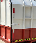 Heavy Duty J Hook Toggle Clamps 451 Type Bring Home Badass on trailer door, showcasing 330 lb strength in rust resistant steel.