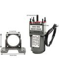 High Torque AC Gear Motor 6W 110V With Variable Speed Controller And Bracket Reversible Gearmotor 0 To 15 RPM 2.9NM Torque Low Speed Precision For Hobbyist Projects Industrial Applications with dimensions