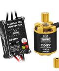 Beefed-Up 30A Brushless ESC And 3500KV Outrunner Motor for 1 18 Scale TRX4M Ascent-18 Redcat RC Crawler Buggy with LED lights