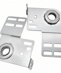 Heavy Duty Tough As Nails Bearing End Plates Brackets For Garage Doors 3 3/8 Inch 2 Inch Track Compatible With Wood Or Steel Doors