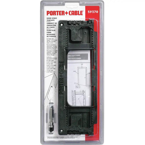 Handy Door Hinge Template Kit With Lock-In Pins And Double Headed Nails, Fast Setup, Includes High Speed Mortise Router Bit