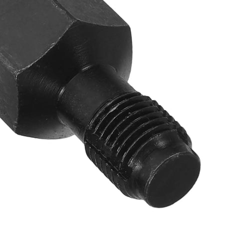 Close-up of Heavy Duty Thread Repair Insert Kit For Car Engines, 2 Piece Steel Rethreading Tool Set tip, Universal Auto Repair