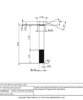 Beast Mode Pack of 2 Grade 5 Ti 6 Al 4V Titanium Hex Head Bolts 7 16 20 X 3 1 4 Unf technical drawing with dimensions.