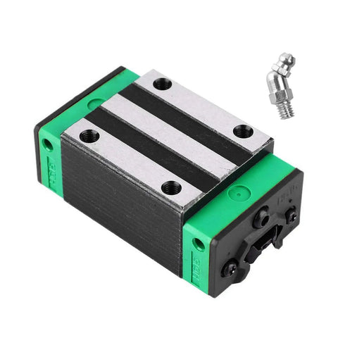 HGH20CA Bearing Block Slider Block Carriage For HGR20 Square Linear Guide Rail CNC Machine And DIY Project, green steel block with M5x6 screw