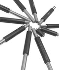 Multiple Pro Grade Industrial Calibration Rods For Outside Micrometers And Calipers arranged in a radial pattern