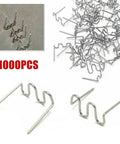 1000Pcs Welder Staples 0.6mm S Wave Staples For Auto Bumper Repair And Plastic Bodywork Kit Stainless Steel Durable Staples