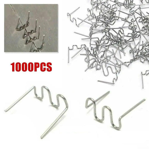 1000Pcs Welder Staples 0.6mm S Wave Staples For Auto Bumper Repair And Plastic Bodywork Kit Stainless Steel Durable Staples