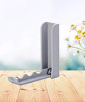 Slick Foldable Wall Hooks Self Adhesive Space Savers For Hats Bathrobes Coats Heavy Duty Peel Stick Easy Install gray plastic hook