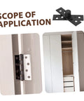 Heavy Duty Pivot Hinge For Hidden Doors Built Tough Mipcase Stainless Steel Invisible Hinges For Bookcases and Compartments