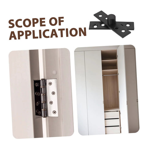 Heavy Duty Pivot Hinge For Hidden Doors Built Tough Mipcase Stainless Steel Invisible Hinges For Bookcases and Compartments