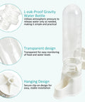 No Fuss Automatic Bird Feeder With Spill Proof Bottom Tray Keeps Your Cage Fresh While Dishing Out Crisp Seeds And Clean Water For Parrots Finches Budgies Canaries sleek transparent bird water bottle with clip-on design and clear body.