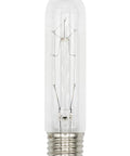 Pack Of 4 25W T10 Clear Tubular Light Bulbs 120V E26 Medium Base Incandescent 180 Lumens Warm White Ideal For Signs Displays Cabinets And Art Or Collectibles Illumination, single bulb