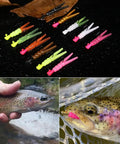 All In One Trout Fishing Lure Kit 165 Piece Set With Split Tail Grub Worms Shad Dart Jig Heads Floats And Sinkers