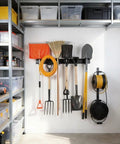 Heavy Duty 48 Inch Garage Tool Organizer Wall Mount Rack Holds Up To 350 Lbs For Shovels, Rakes And Power Tools, Adjustable Storage