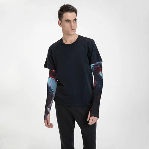Mechanical Dragon Cooling Arm Sleeves Solar Armor For Men And Women Outdoor Sports Grind Daytime Shield Sweat Season Protector Moisture Wicking Chill Vibes Guaranteed Straight Up Summer Heatwave Essential