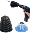 Gotta Keep Your Job Site Clean With This Heavy Duty Electric Hammer Dust Cover And Drywall Dust Collector Made From Rugged Abs Plastic To Snag All That Pesky Dust Before It Creates A Huge Mess For Power Tool Crews - black drill dust cover and collection cup.
