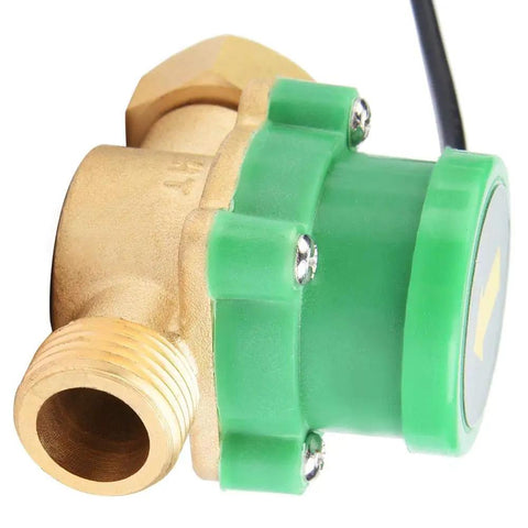 Side view of G1/2 To G1/2 Thread Flow Switch Sensor With Electronic Pressure Auto Control 220V For Hot And Cold Water Up To 70C