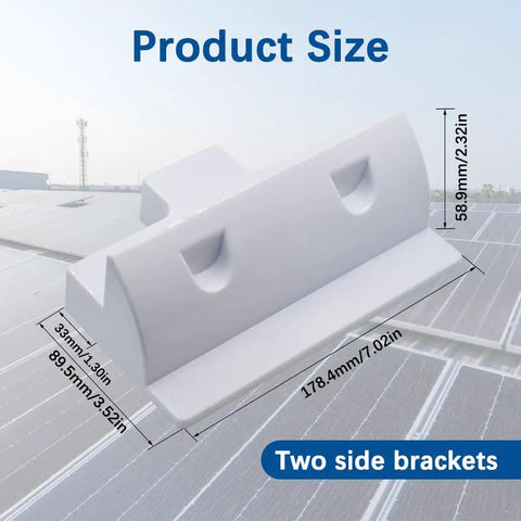 Solar Panel Mounting Bracket Kit, No Drill Corner Brackets, UV Resistant, 2 Pack, Perfect For RV, Truck, Camper, And Boat, Easy Silicone Bond Installation, Weatherproof, Durable, Flexible Mounting Solution