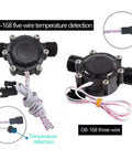 Hydro Shower Head Generator 1W Micro Turbine With Temp Sensor Water Powered Charger components with wiring and connectors