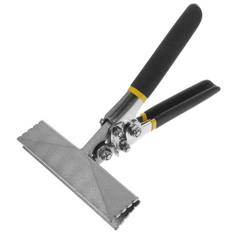 Two Pack Manual Sheet Seamer with Double Handle for Metal Flattening and Hemming, Duckbill Pliers Style Hand Tool shown on white background