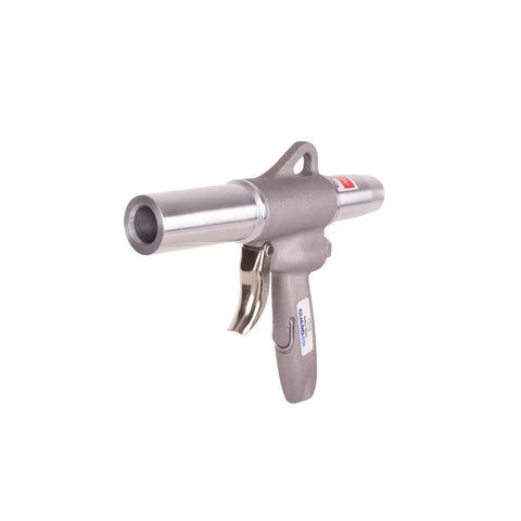 Deluxe Pneumatic Gun Vacuum Cleaner Kit With 9-Inch Crevice Tool And High Filtration Collection Bag shown in side view