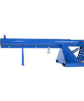 Heavy Duty Orbital Telescoping Boom Lift 4000 Pound Capacity with blue finish, hooks, and sturdy base for rugged tasks.