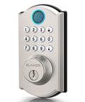 Legit Heavy Duty Fingerprint Door Lock For Front Door Storing 100 Fingerprints 50 Pin Codes And Two Spare Keys Smart Keyless Entry Deadbolt close-up view
