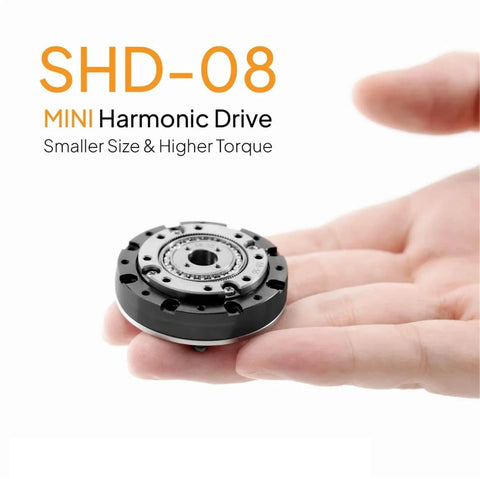 Mini Hollow Nema 11 BLDC Motor Speed Reducer 42mm Gearbox With 100 To 1 Strain Wave Harmonic Drive in hand