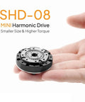 Mini Hollow Nema 11 BLDC Motor Speed Reducer 42mm Compact Gearbox 100 To 1 Strain Wave Gear Harmonic Drive held in hand