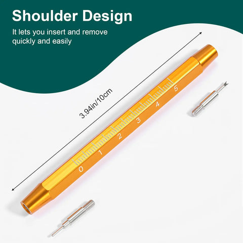 All In One Watch Band Pins Replacement Kit With Spring Bar Tool And 40 Durable Stainless Steel Pins For Easy Strap Adjustment In Eight Sizes