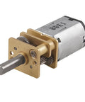6V 300RPM Beefy Torque Mini DC Geared Motor For Robot DIY, 0.45A Draw, D Shaft, 3mm Shaft, 9.3mm Shaft Length visible