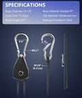 Beefy Heavy Duty Retractable Ratchet Tie Down Straps 4 Pack 8 Ft Each 75 Lb Capacity Per Strap With Carabiner Hooks