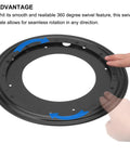 Straight Up Heavy Duty 12 Inch Lazy Susan Turntable With Smooth Ball Bearing Spin showing smooth 360-degree rotation feature.