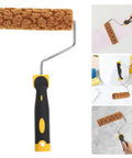 Snazzy Pineapple Textured Sponge Paint Roller For Wall Art Vibes DIY Home Decor Projects Reusable Foam Brush Set with black and yellow handle