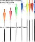Crossbow Bolts 20 Inch Carbon Shaft Arrows With Replaceable Screw In Tips Green Feather Fletching 12 Pack 125 Grain Durable High