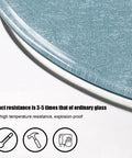 Heavy Duty Glass Lazy Susan Turntable For Tabletop Dining 28 Inch Round Rotating Serving Tray With 10mm Tempered Glass