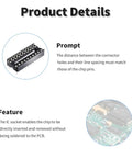 30 Pack 20 Pin DIP IC Socket Kit, 2.54mm Pitch Solder Friendly DIP Socket Adaptor For PCB Boards And Breadboard Projects