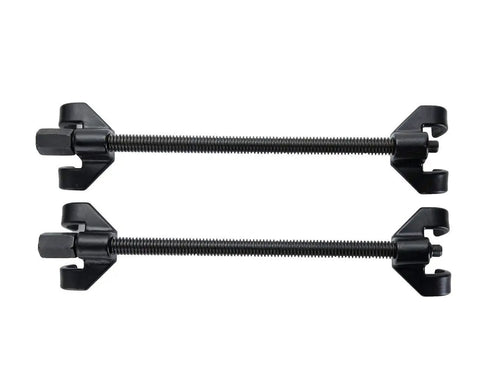 14 Inch Coil Spring Compressor Tool For MacPherson Suspension Struts Heavy Duty Forged Steel, shown with two compressors