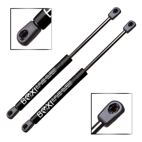 Pair Of Universal Gas Lift Supports, 12 Inch Extended, 30 Pound Force, durable gas struts with black finish for easy installation.