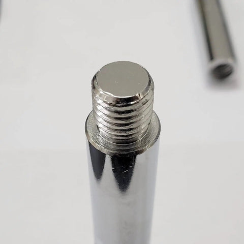 Close-up of Three Lengths Extension Rod Set For Water Grinder Polishing Machine And Car Detailing with Five Eighths Eleven Thread