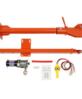 Heavy Duty Truck Mounted Crane Hoist With 1100 Lb Capacity And 12 Volt Electric Winch components including electric winch and boom.