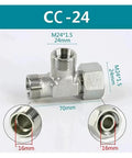 Heavy Duty Hydraulic Lock Fitting M12-52 Straight Metric Connector Used For Industrial Setup Ensures High Pressure Sealing Without Leaking Provides Stability And Peace Of Mind For Mechanics Who Need Rock Solid Parts That Hold Up During Heavy Lifting, M24*1.5 24mm steel