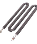 Heavy Duty Electric Finned Tubular Heater And Air Oven Heating Element With M12 Thread 220V 1Kw Up To 2500W with curved finned design.