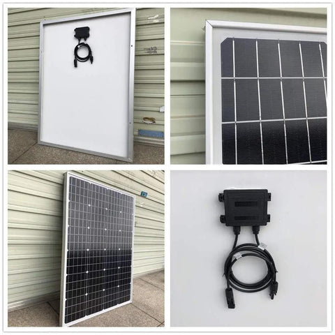 Off Grid Solar Wind Power Kit For Home Use 1120W System with 6x120W Monocrystalline Solar Panels detail