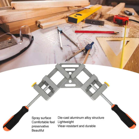 Heavy Duty Right Angle Clamp 90 Degree Corner Clamping Tool for Woodworking and Metal Frames with Double Handle